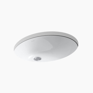 อ่างล้างหน้า แบบฝังใต้เคาน์เตอร์ รุ่นแคกซตั้น 19" KOHLER Caxton K-2211X-0