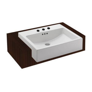 อ่างล้างหน้า แบบฝังครึ่งเคาน์เตอร์ รุ่นลาเดน่า KOHLER Ladena K-72907K-8-0
