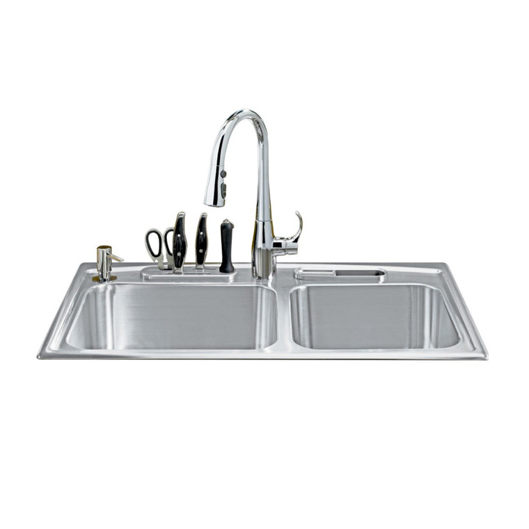 อ่างล้างจาน อ่างล้างจาน 2 หลุม รุ่นทอคคาต้า KOHLER Toccata K-3645X-2KD-NA