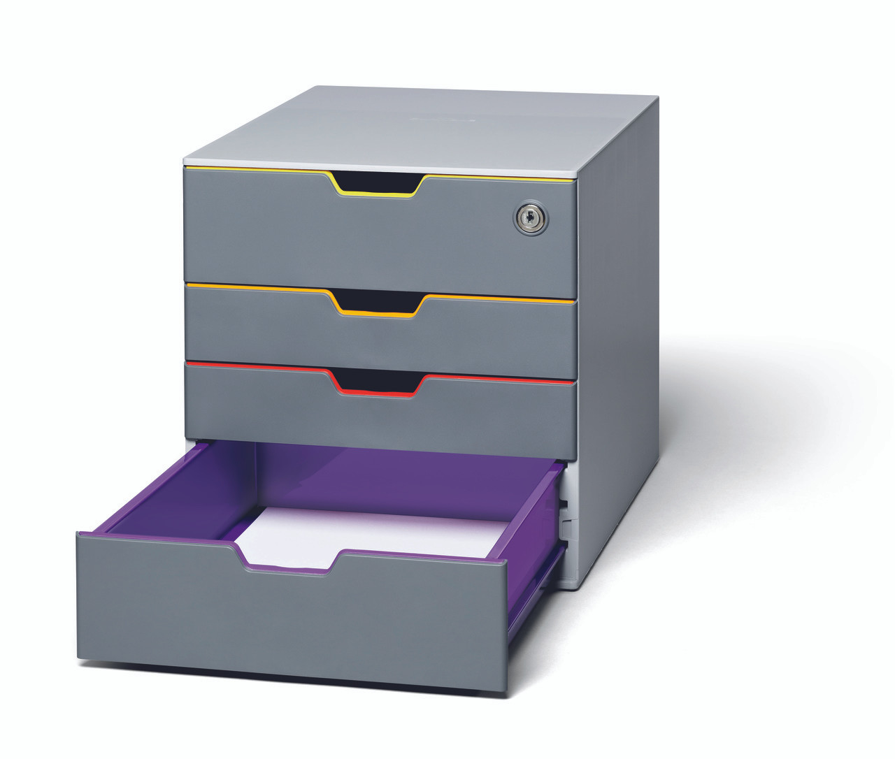 Desktop Drawer Organizer, 4 Compartments, Removable Labels
