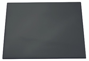 Rectangular Desk Pad with Transparent Overlay, 26" x 20", Black - 5 pack