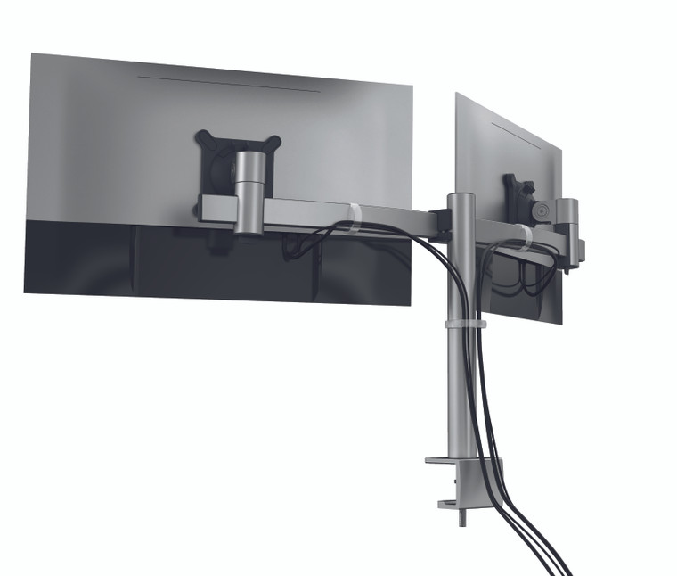 Monitor Mount with Arm for 2 Screens, Desk Clamp