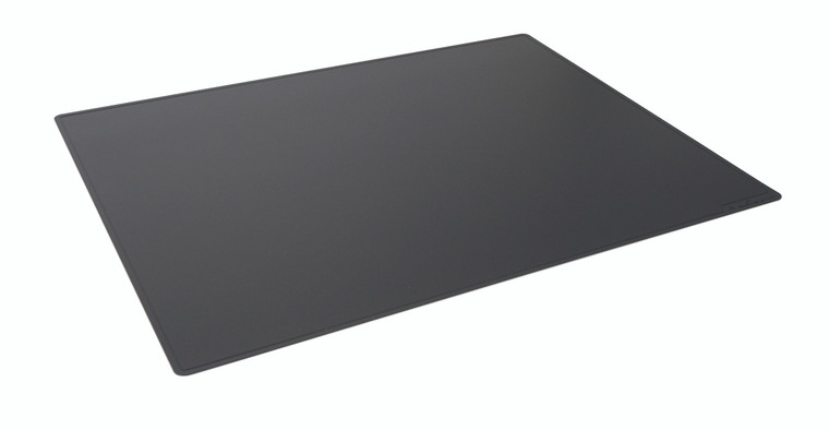 Polypropylene Desk Mat with Contoured Edges, 25.59" x 19.69", Black - 5 pack
