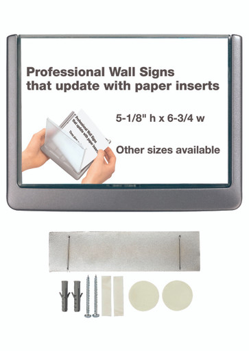 CLICK SIGN (5-7/8 w x 2-1/8 h) with Cubicle Panel Pin