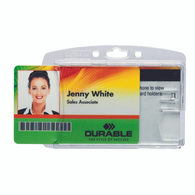 Single Shell-Style ID Card Holder with Lanyard - 10 box