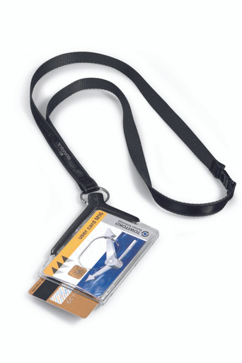 Single Shell-Style ID Card Holder with Lanyard - 10 box