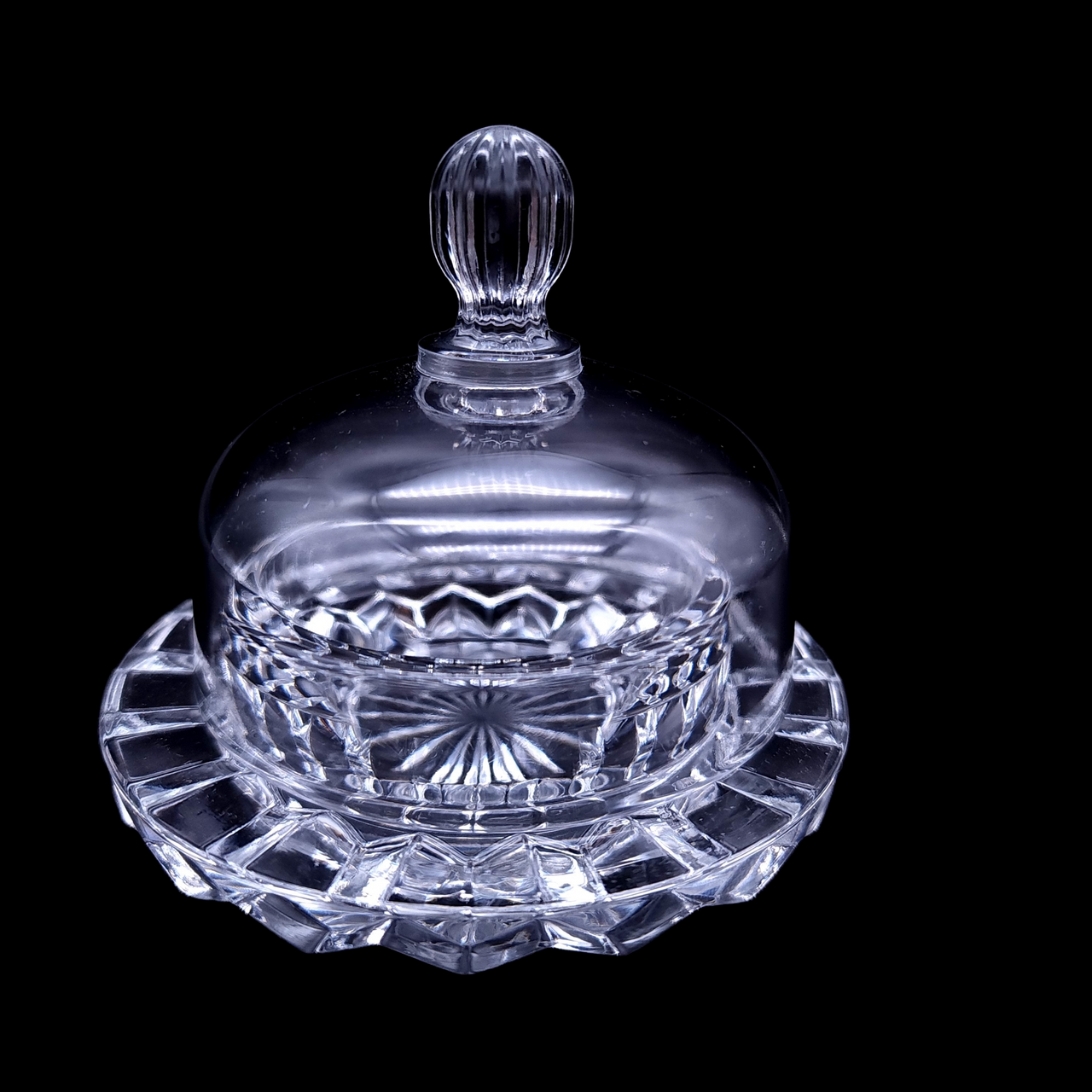 MIKASA Salina Clear Crystal Individual Butter Dish