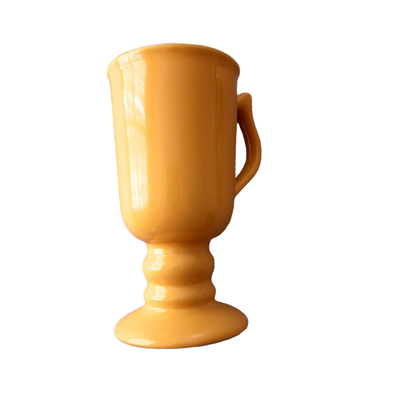 6 1/8" HALL Two Tone White Upper Irish Coffee Mug