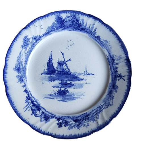 10" ROYAL DOULTON Norfolk Blue Dinner Plates Set of 2