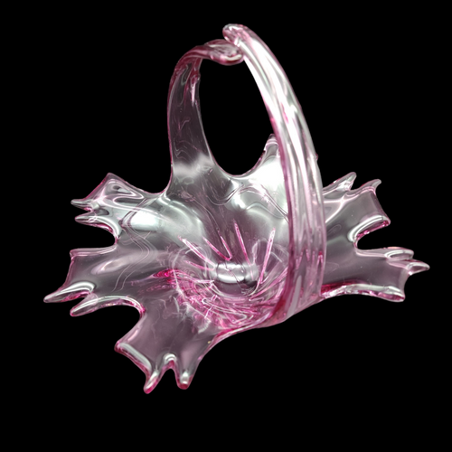 Murano Formia Italian Art Mid Century Modern Bowl Basket