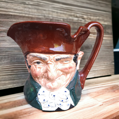 Royal Doulton English Character Jug Old Charley-Large Brown Hat Large No Box