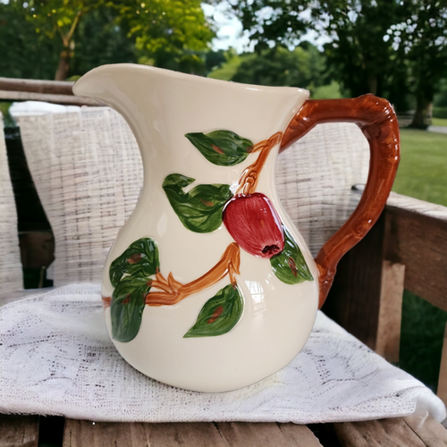  Franciscan Gladding McBean Apple 28 Oz Milk Pitcher USA Backstamp  