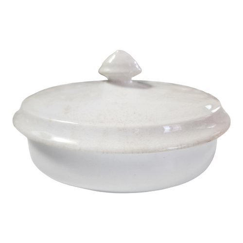  John Marshall & Co Antique Covered White Royal Ironstone Soap Dish England 