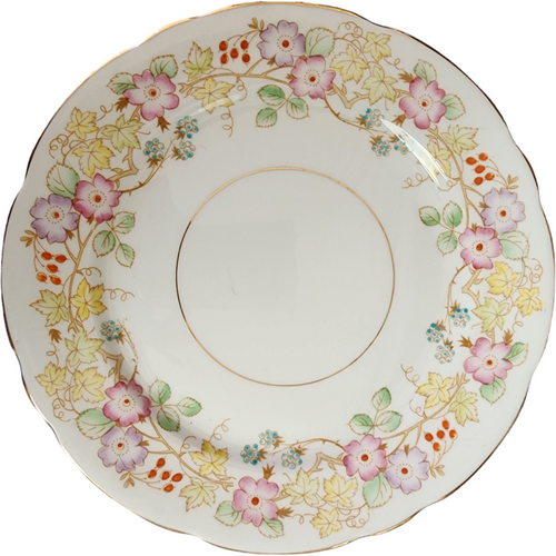 8" Royal Stafford Hedgerow Floral Vine / Berries Salad Plate   