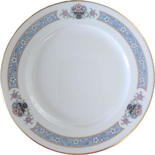  Thomas The Brunswick Blue Band Flower Basket Smooth Dinner Plate