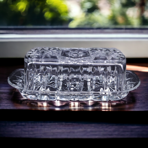 Anchor Hocking Prescut Clear 1/4 Pound Covered Butter