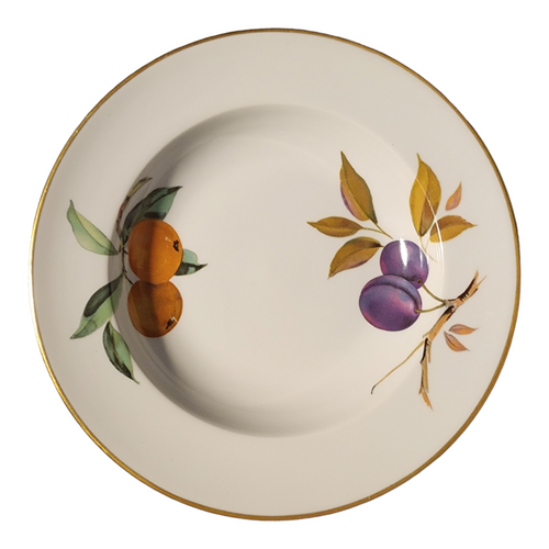 Royal Worcester Evesham Gold Porcelain Large Rim Soup Bowl