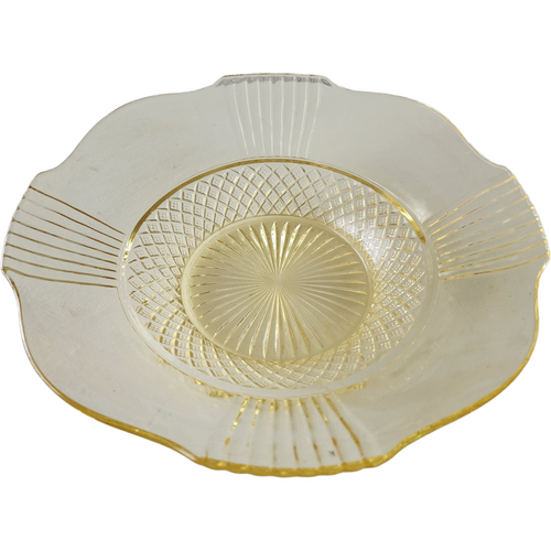 10" Lancaster Amy Topaz Diamonds and Panel Flared Bowl