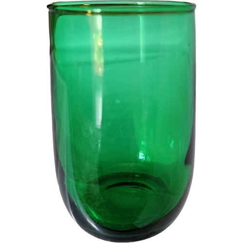 Anchor Hocking Roly Poly Forest Green Flat Juice Glass