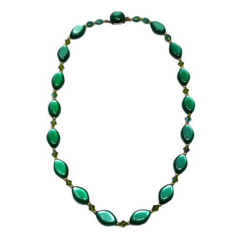 Vintage Thermoset Moonglow Lucite Necklace