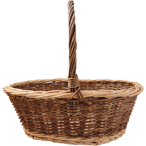 16" Wicker Rattan Farmhouse Home Decor Storage Primitive Basket