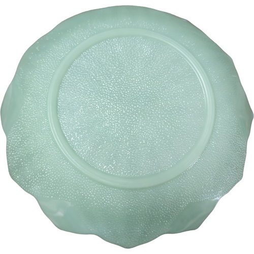 Anchor Hocking Fire King Jade Ite Leaf And Blossom Plate Restaurant Ware, Older