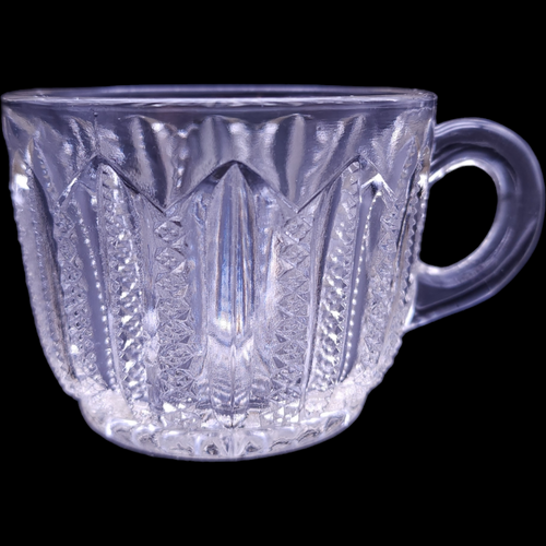 Duncan & Miller Mardi Gras Clear Pressed Punch Cup