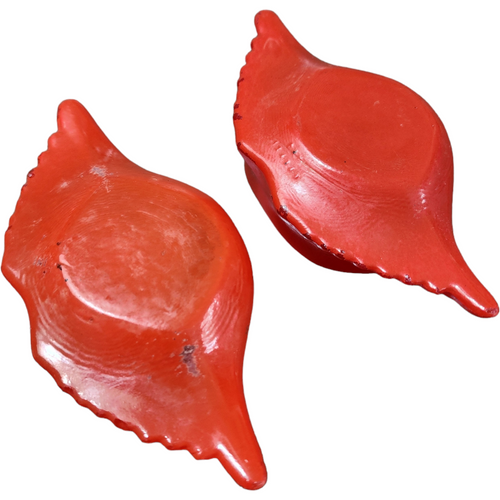 McKee Glasbake Crab Shell Individual Seafood Baker Dish Set of 2