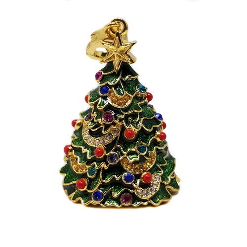 Jay Strongwater "Jingle All the Way" Multicolor Enamel Charm Christmas Tree