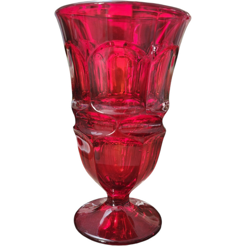 Fostoria Argus Ruby Red Heavy Pressed Iced Tea Glass