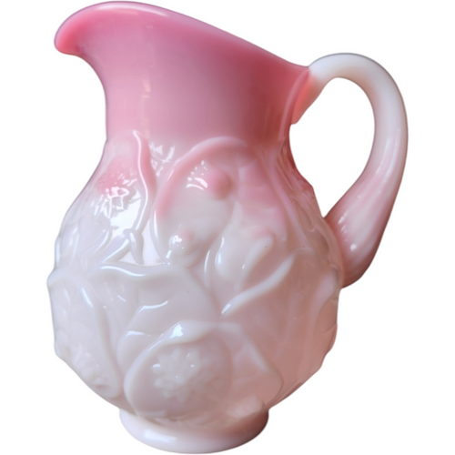 Fenton Rosalene Pink Water Lily 36 Oz Pitcher
