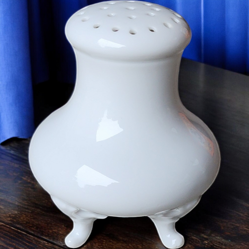 Vintage White Ironstone Muffineer Sugar Shaker