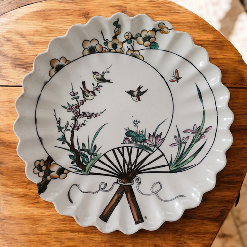 Spode Copeland Victorian Aesthetic Movement Plate Butterfly and Birds Design England