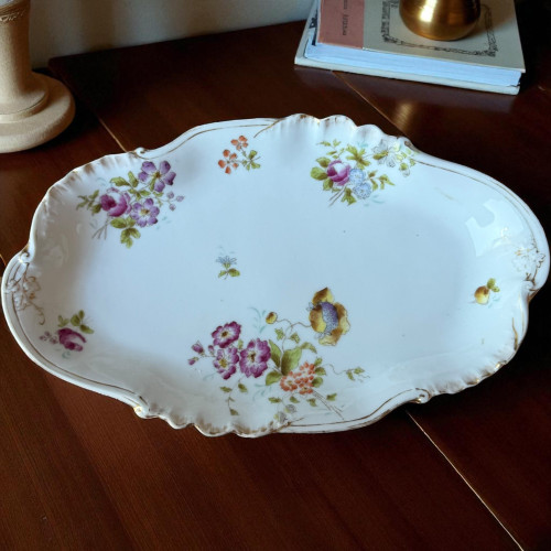 C.M. Hutschenreuther Selb Bavaria Germany Floral Porcelain Serving Platter
