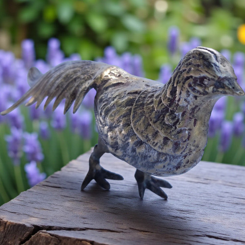 Vintage Solid Brass Pheasant Figurine – Mid-Century Decorative Bird Sculpture – Long Tail Brass Bird Statue – Farmhouse & Rustic Décor