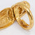 Oscar de la Renta Gold Scarab Faux Pearl Cocktail Ring, Contemporary Statement Style
