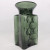 Blenko Joel Myers Avocado Green Pinwheel Water Bottle Vase