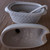 White Ceramic Duck Basket Soup Tureen With Ladle
