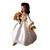  Holland Mold Ceramic Girl Figurine with Yellow Flowers Bouquet