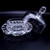 MIKASA Salina Clear Crystal Individual Butter Dish 