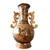 Satsuma Earthenware Gold Gilded Hand Painted Double Handle Vase