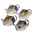 Andrea By Sadek Tea Bag Holder Spoon Rest Botanic Garden Set of 4