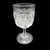  McKee Aztec Clear EAPG Early American Pinwheel Wine Glass 