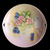 Unmarked Hand Painted Floral Decor Cake Plate 