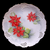 Hand Painted Poinsettia Pattern Cabinet Plate Western Germany