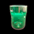4" Blenko Glass Co. Sea Green Dimple Glass 12 Oz Tumbler