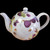 Purple Raspberry & Leaves, Butterflies Fine Porcelain Teapot 4Cups