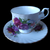  Royal Dover Flower of The Month Scalloped Footed Cup & Saucer Set