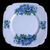 Clarence Bone China Flowers Scalloped Salad Plate Set of 6