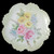 Vintage Porcelain Hand Painted Floral Pattern Cabinet Plate 